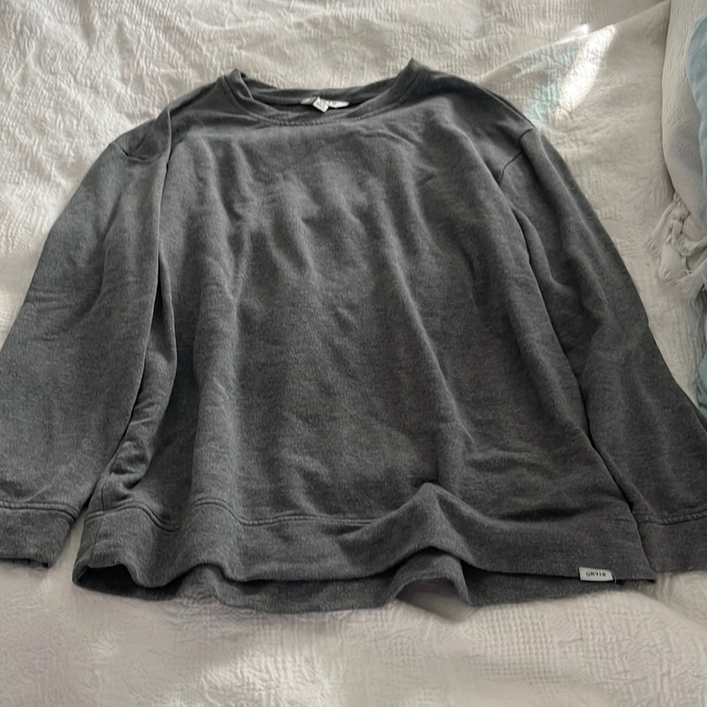 Gray orvis sweatshirt